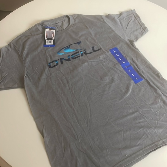O’NEILL Standard Fit Heather Grey Short Sleeve Tee with Graphic- Large - Picture 4 of 12